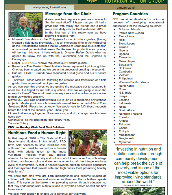 January 2019 Newsletter